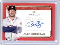 Alex Bregman [Red] Baseball Cards 2023 Topps Definitive Autograph Collection Prices
