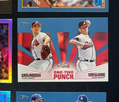 Tom Glavine, Greg Maddux [Blue] Baseball Cards 2023 Topps One Two Punch Prices