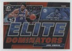Joel Embiid [Red] #3 Basketball Cards 2019 Panini Donruss Optic Elite Dominators Prices