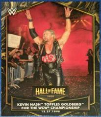 Kevin Nash Topples Goldberg for the WCW Championship #HOF-8 Wrestling Cards 2021 Topps WWE Hall of Fame Tribute Prices