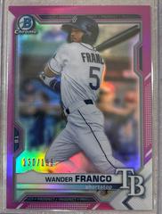 Wander Franco [Fuchsia Refractor] #BCP-57 Baseball Cards 2021 Bowman Chrome Prospects Prices