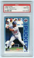 Kirby Puckett #11 Baseball Cards 1992 Fleer 7 Eleven Citgo Prices