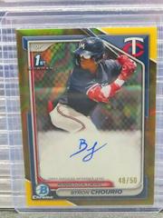 Byron Chourio [Gold Lava Refractor] #CPA-BCH Baseball Cards 2024 Bowman Chrome Prospect Autograph Prices