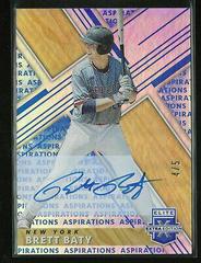 Brett Baty [Autograph Aspirations Blue] #12 Baseball Cards 2019 Panini Elite Extra Edition Prices
