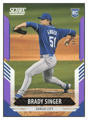 Brady Singer [Purple] #7 Baseball Cards 2021 Panini Chronicles Score Prices