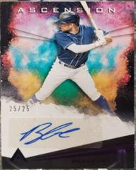 Brandon Lowe [Purple] Baseball Cards 2021 Panini Chronicles Ascension Autographs Prices