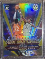 Giannis Antetokounmpo [Gold] #3 Basketball Cards 2021 Panini Donruss Optic Air Defense Prices