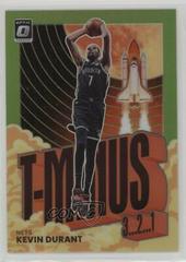 Kevin Durant [Lime Green] #6 Basketball Cards 2021 Panini Donruss Optic T Minus 3 2 1 Prices