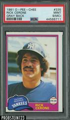 Rick Cerone [Gray Back] #335 Baseball Cards 1981 O Pee Chee Prices