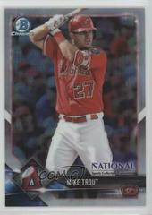 Mike Trout Baseball Cards 2018 Bowman Chrome National Convention Prices