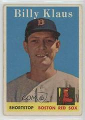 Billy Klaus #89 Baseball Cards 1958 Topps Prices
