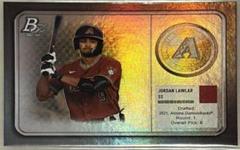 Jordan Lawlar #MM-13 Baseball Cards 2022 Bowman Platinum Minted in Merit Prices