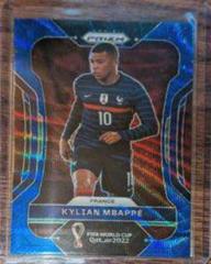 Kylian Mbappe [Blue Wave] Soccer Cards 2022 Panini Prizm World Cup Prices