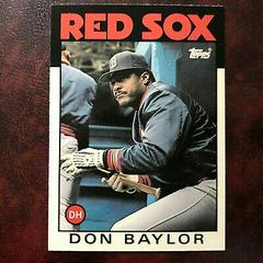 Don Baylor #6T Baseball Cards 1986 Topps Traded Tiffany Prices