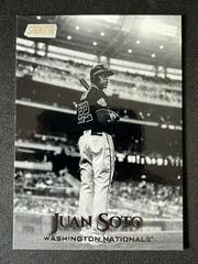 Juan Soto [Holding Bat Black & White] #246 Baseball Cards 2019 Stadium Club Prices