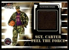 Vince Carter [Sgt. Carter Autographed] Basketball Cards 1999 Fleer Force Prices