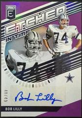 Bob Lilly [Purple] #ET-BL Football Cards 2023 Panini Donruss Elite Etched in Time Signatures Prices