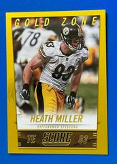 Heath Miller [Gold Zone] #175 Football Cards 2014 Panini Score Prices