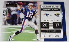 Tom Brady #PLT-TBR Football Cards 2021 Panini Contenders Playoff Ticket Prices