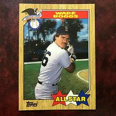 Wade Boggs [All Star] #608 Baseball Cards 1987 Topps Tiffany Prices