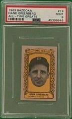 Hank Greenberg #19 Baseball Cards 1963 Bazooka All Time Greats Prices