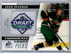 Adam Beckman Hockey Cards 2021 SP Game Used Embroidered in History Prices