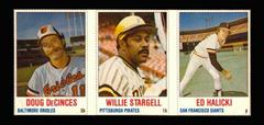 Doug DeCinces, Ed Halicki, Willie Stargell [Hand Cut Panel] Baseball Cards 1978 Hostess Prices