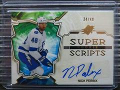 Nick Perbix [Gold] #SSR-NP Hockey Cards 2022 SPx Rookie Superscripts Autographs Prices