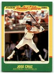 Jose Cruz Baseball Cards 1986 Fleer Limited Edition Prices