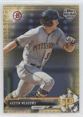Austin Meadows [Red Holiday Sweater] Baseball Cards 2017 Topps Holiday Bowman Prices