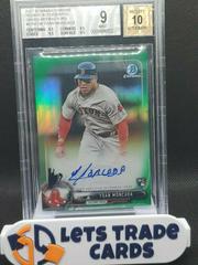 Yoan Moncada [Chrome Green Refractor] #CRA-YM Baseball Cards 2017 Bowman Rookie Autographs Prices