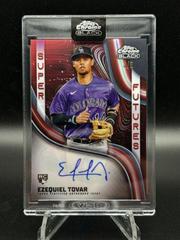 Ezequiel Tovar [Red] #CBA-ET Baseball Cards 2023 Topps Chrome Black Autographs Prices