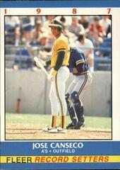 Jose Canseco Baseball Cards 1987 Fleer Record Setters Prices
