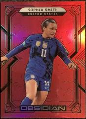 Sophia Smith [Red Flood] #181 Soccer Cards 2022 Panini Obsidian Prices