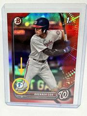 Brenner Cox [Red] #BD-196 Baseball Cards 2022 Bowman Draft 1st Edition Prices