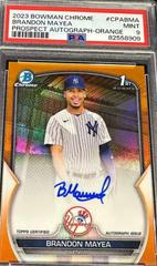 Brandon Mayea [Orange] #CPA-BMA Baseball Cards 2023 Bowman Chrome Prospect Autographs Prices