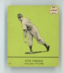 Vito Tamulis [Green Background] #17 Baseball Cards 1941 Goudey Prices