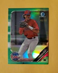 Alec Bohm [Green Refractor] #BCP-2 Baseball Cards 2019 Bowman Chrome Prospects Prices