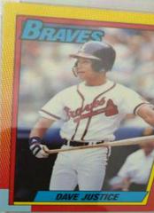 Dave Justice #48T Baseball Cards 1990 Topps Traded Tiffany Prices