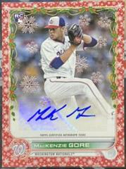 MacKenzie Gore [Red Metallic] #WHA-MG Baseball Cards 2022 Topps Holiday Autographs Prices