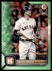 Carlos Correa [Neon Green] #3 Baseball Cards 2022 Bowman Prices