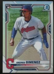 Andres Gimenez [SP] #12 Baseball Cards 2021 Bowman Chrome Prices