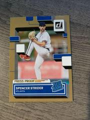 Spencer Strider [Press Proof] #76 Baseball Cards 2022 Panini Donruss Prices