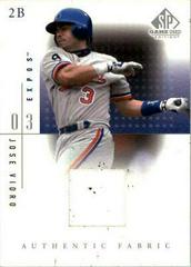 Jose Vidro Baseball Cards 2001 SP Game Used Authentic Fabric Prices
