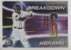 CJ Abrams [Refractor] #BSB-CA Baseball Cards 2019 Bowman Draft Chrome Pick Breakdown Prices