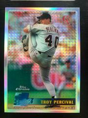 Troy Percival [Refractor] #16 Baseball Cards 1996 Topps Chrome Prices