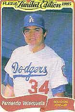 Fernando Valenzuela #42 Baseball Cards 1985 Fleer Limited Edition Prices