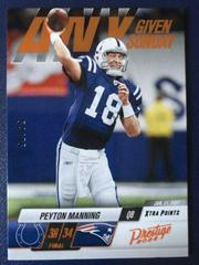 Peyton Manning [Orange] #10 Football Cards 2022 Panini Prestige Any Given Sunday Prices