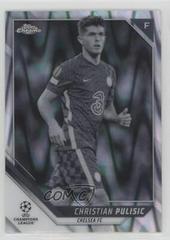 Christian Pulisic [Black & White Ray Wave Refractor] Soccer Cards 2021 Topps Chrome UEFA Champions League Prices