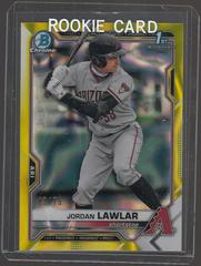 Jordan Lawlar [Yellow Lava Refractor] #BDC-194 Baseball Cards 2021 Bowman Draft Chrome Prices